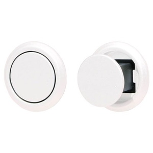 Húzó és nyomó (Push&Pull) kör alakú kilincs, ∅ 32 mm, fehér