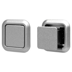 Húzó és nyomó (Push&Pull) négyszög alakú kilincs, 30 x 30 mm, csiszolt nikkel